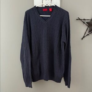 Men’s IZOD blue ribbed sweater size 2XTall